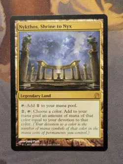 1x Nykthos, Shrine to Nyx - Theros Rare Land MTG NM - Image 1