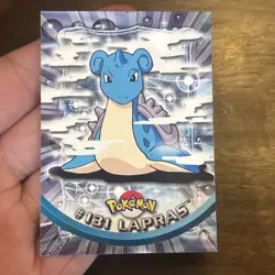 Topps Lapras Pokemon TV Animation Edition Series 3 #131 (2000) vintage TCG card - Image 1