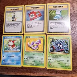 Pokemon (GERMAN) 16 Card Lot Vintage WOTC TCG - Image 3
