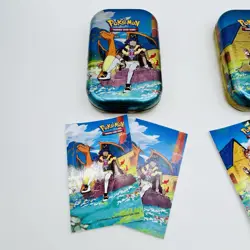 EMPTY Pokemon Crown Zenith Mini Tins Set Of 3 W Art Cards & Stickers - Image 3