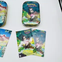 EMPTY Pokemon Crown Zenith Mini Tins Set Of 3 W Art Cards & Stickers - Image 5