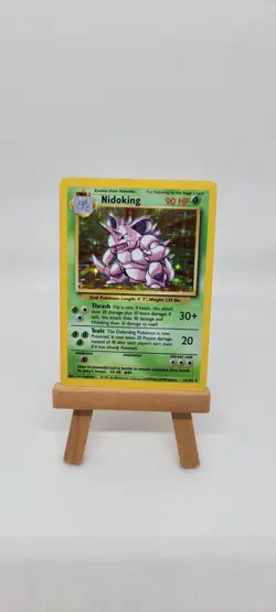 Pokemon TCG Base Set Nidoking Holo Rare Card 11/102 LP/MP - Image 1