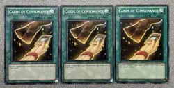 Cards of Consonance DP10-EN019 (x3) Duelist Pack 10: Yusei 3 Unlimited NM - Image 1