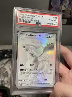 Reshiram EX 173/086 White Flare Pokemon TCG Card English PSA 10 Gem Mint - Image 3