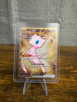 ENG Pokemon TCG - Mew EX (205/165) Metal Card SEC NM/M Pack Fresh - Image 2