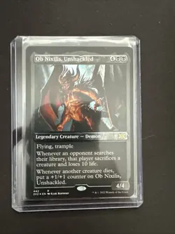 Ob Nixilis, Unshackled (Foil Etched) [Double Masters 2022] Foil Near Mint MTG NM - Image 1