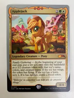 Applejack *Non-Foil* Ponies: The Galloping 2 Extra Life 2023 MTG MT/NM Comb Ship - Image 1