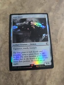 Iron Giant Final Fantasy Foil Common MTG Artifact Creature - Image 1
