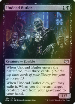 MTG Undead Butler Foil ** Innistrad: Crimson Vow ** English - Image 1