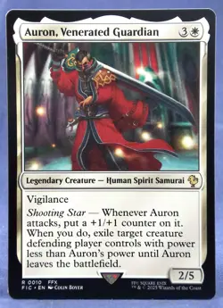 Auron, Venerated Guardian - MTG - Commander: Final Fantasy - Excellent NM - Image 1