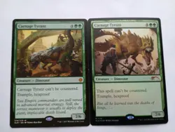 MTG - 2x Carnage Tyrant - 1x Foil 1x Regular - NM - Image 1