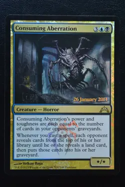 Magic The Gathering MTG CONSUMING ABERRATION FOIL Gatecrash Prerelease LP Played - Image 1