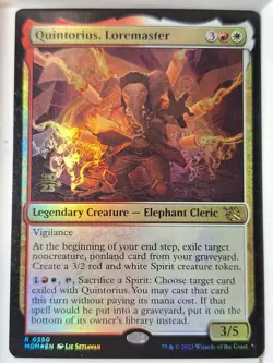 Quintorius, Loremaster - FOIL Prerelease Promo - Magic the Gathering MTG Nice! - Image 1