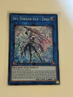 Yu-Gi-Oh! TCG Sky Striker Ace Zero 1st Edition Secret Rare Card DUAD-EN049 NM - Image 3