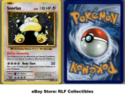 2016 Pokemon, XY Promos, #XY179 Snorlax, Holo Black Star Promo - Image 1
