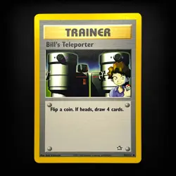 Pokemon TCG Neo Genesis Bill's Teleporter #091/111 Uncommon LP - Image 1