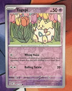 Togepi 083/197 S&V: Obsidian Flames Reverse Holo Common Pokemon TCGNM - Image 1
