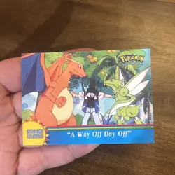 A Way Off Day Off OR15 Pokemon Topps Series 3 Orange Islands Blue Logo 1st Print - Image 1
