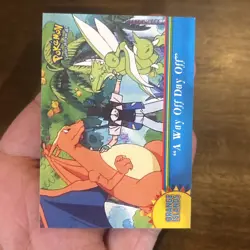 A Way Off Day Off OR15 Pokemon Topps Series 3 Orange Islands Blue Logo 1st Print - Image 2