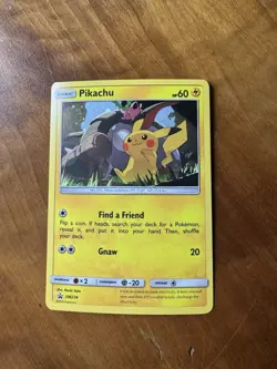 Pokemon TCG Sun & Moon Pikachu SM234 Black Star Promo Cosmos Holo NM! - Image 2