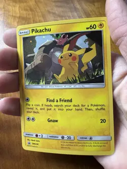 Pokemon TCG Sun & Moon Pikachu SM234 Black Star Promo Cosmos Holo NM! - Image 3