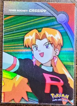 2000 Topps Pokemon TV #HV5 Cassidy Rainbow Foil - Image 1