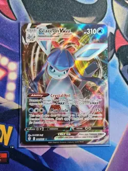 2021 Pokemon Glaceon VMAX Evolving Skies Rare Holo #41/203 Near Mint - Image 1