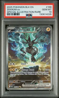 Pokemon Zekrom EX 166/086 Black Bolt Alt Art PSA 10 Gem Mint - Image 1