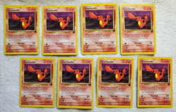[Lot of 8] Charmander 50/82 Team Rocket English Pokemon '99/'00 TCG Vtg - EX+ - Image 1