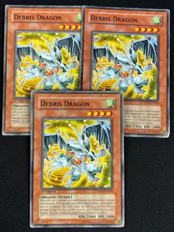 YUGIOH DEBRIS DRAGON DP09-EN004 1ST COMMON X3 (MP) - Image 1