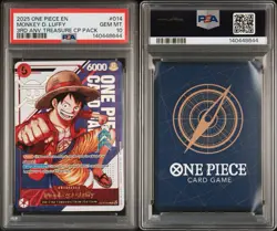 2025 One Piece EN 3rd Anniversary Treasure #14 Monkey D. Luffy PSA 10 - Image 3