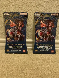 One Piece TCG OP03 Pillars of Strength Sleeved Booster Pack English Lot of 2! 810059780538 - Image 1