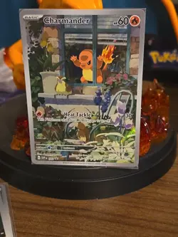 Pokemon TCG Scarlet & Violet Charmander 044 Holo Promo Card Sealed - Image 1