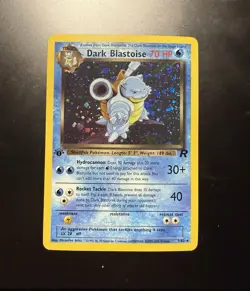 Pokemon Dark Blastoise 3/82 Team Rocket 1st Edition 70 HP Holo Rare Card 2000 - Image 1