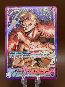 ONE PIECE CARD GAME TCG Donquixote Doflamingo Leader Alt Art OP14-060 English - Image 1