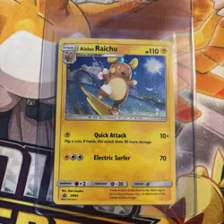 Alolan Raichu Sm65 Black Star Promo Holo Pokemon Card 2017 - Image 1