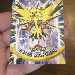 Pokemon Card #145 Zapdos Topps Blue Logo Non Foil Rare Legendary Vintage TCG - Image 3