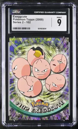 CGC 9 Exeggcute 102 Topps Series 2 2000 Pokemon Card - Image 1
