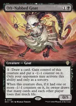 Oft-Nabbed Goat-Lorwyn Eclipsed Commander-Extended Art-Regular-31-NM - Image 1