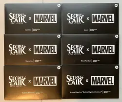 MTG Secret Lair x Marvel Rainbow Foil Edition FULL Set of 6 & Signet | Sealed - Image 1