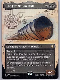 The Fire Nation Drill (Borderless) Avatar: The Last Airbender Foil 321 - Image 1
