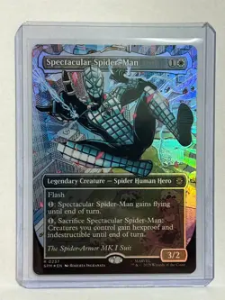 MTG Spectacular Spider-Man 237 Rare Textured Foil Borderless Marvel Spider-Man - Image 1