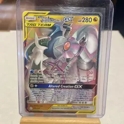 Arceus & Dialga & Palkia GX 156/236 2019 Pokemon TCG Cosmic Eclipse Ultra Rare - Image 1
