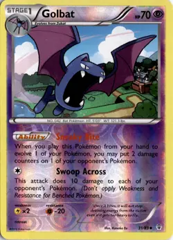 Golbat Reverse Holo XY Phantom Forces 32/119 Pokemon Card TCG - Image 1