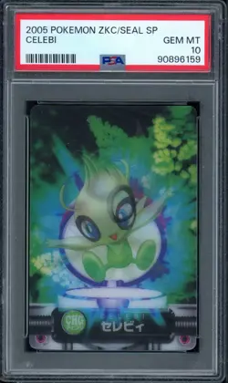 Pokemon PSA 10 Gem Mint 2004 Carddass Zukan Celebi Lenticular - Image 1