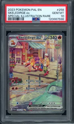 Pokemon PSA 10 Paldea Evolved Special Illustration Rare Skeledirge EX 258/193 - Image 1