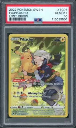 Pokemon PSA 10 Lost Origin: Trainer Gallery Character Rare Pikachu TG05/TG30 - Image 1