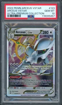 Pokemon PSA 10 Arceus Ultra Premium Collection Metal Arceus VSTAR 123/172 - Image 1