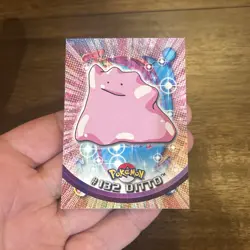 2000 Topps Pokemon Series 3 #132 Ditto TV Animation Blue Logo Non Holo Vintage - Image 1