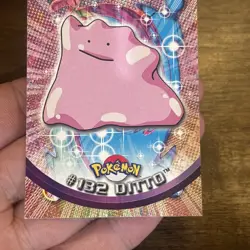 2000 Topps Pokemon Series 3 #132 Ditto TV Animation Blue Logo Non Holo Vintage - Image 3